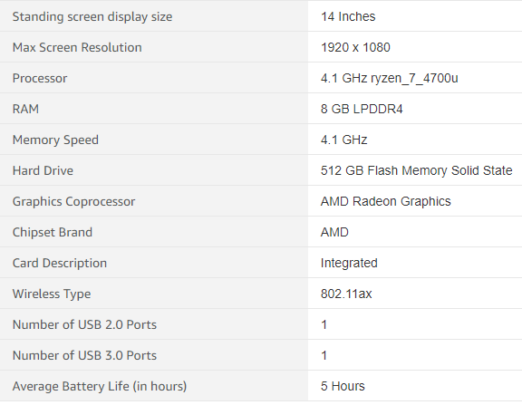 Acer Swift 3 - 14" Laptop AMD Ryzen 7 4700U 8GB Ram 512GB SSD Win 10 Home (7868915384558)